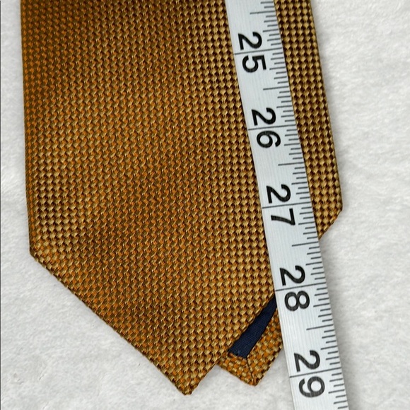 Ermenegildo Zegna Gold Printed Tie - Picture 5 of 6